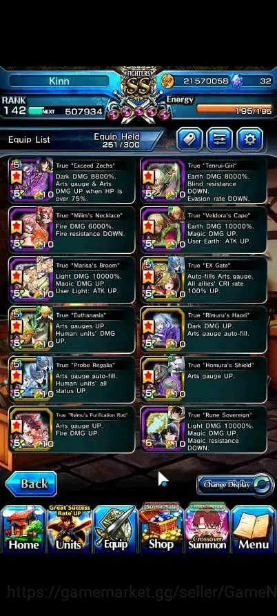 Grand Summoners Accounts Global|Rank 142|24 Ascend 10 TW|(Roy,Inumuta,Sung image 6