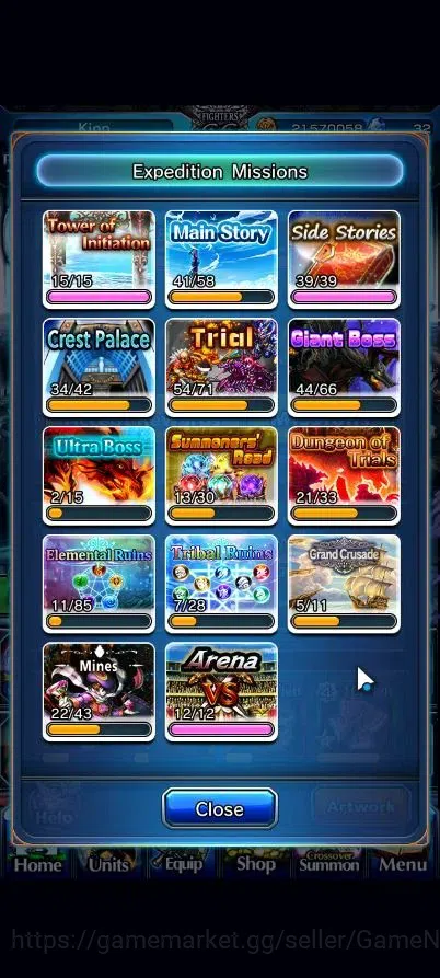 Grand Summoners Accounts Global|Rank 142|24 Ascend 10 TW|(Roy,Inumuta,Sung image 7
