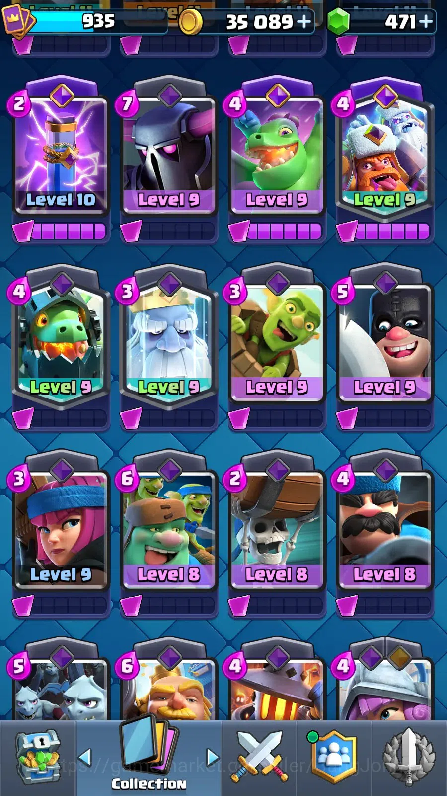 Clash Royale Accounts CL 935|KTL 12|Trophy  7382|Card 103|1 Hero|6 EVO|A image 18