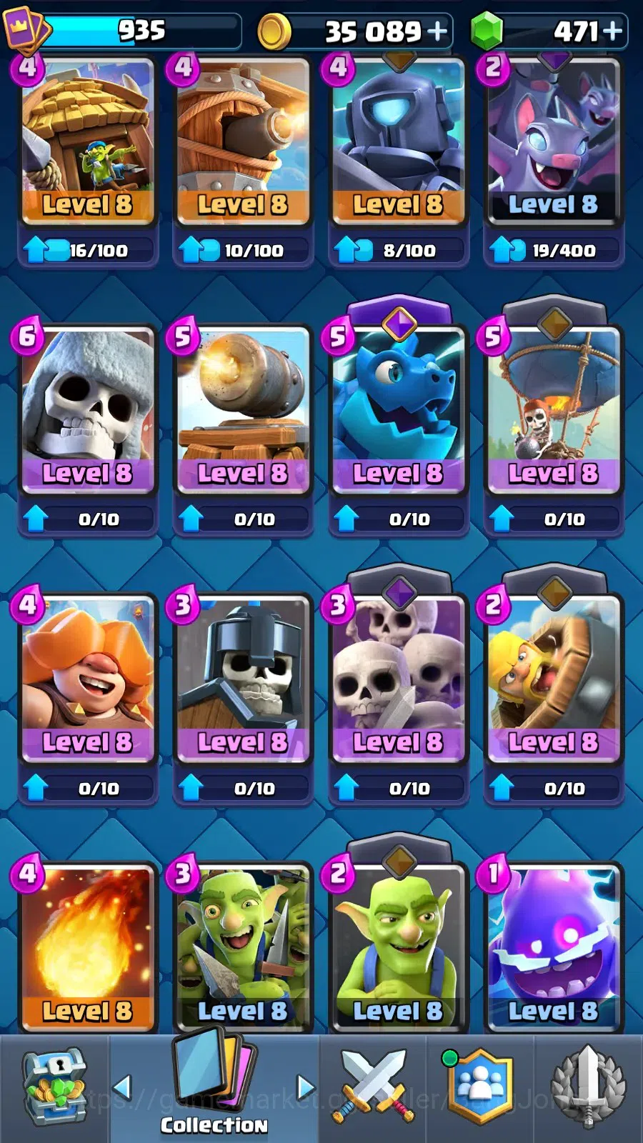 Clash Royale Accounts CL 935|KTL 12|Trophy  7382|Card 103|1 Hero|6 EVO|A image 5