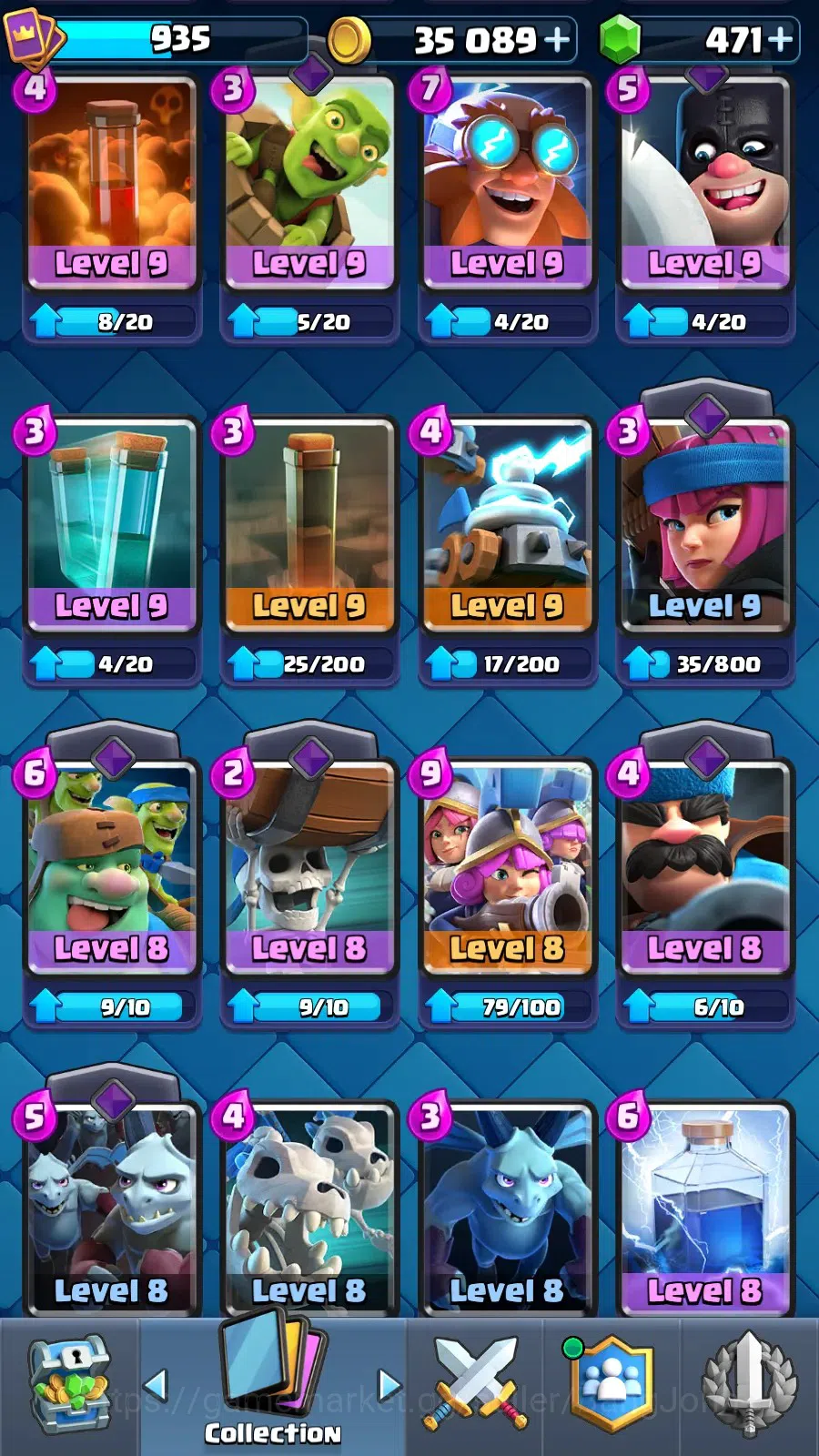 Clash Royale Accounts CL 935|KTL 12|Trophy  7382|Card 103|1 Hero|6 EVO|A image 7
