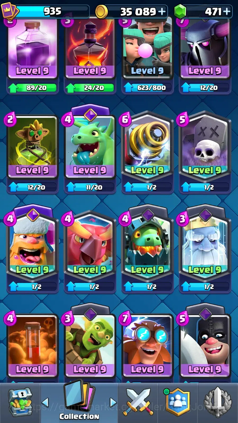 Clash Royale Accounts CL 935|KTL 12|Trophy  7382|Card 103|1 Hero|6 EVO|A image 8