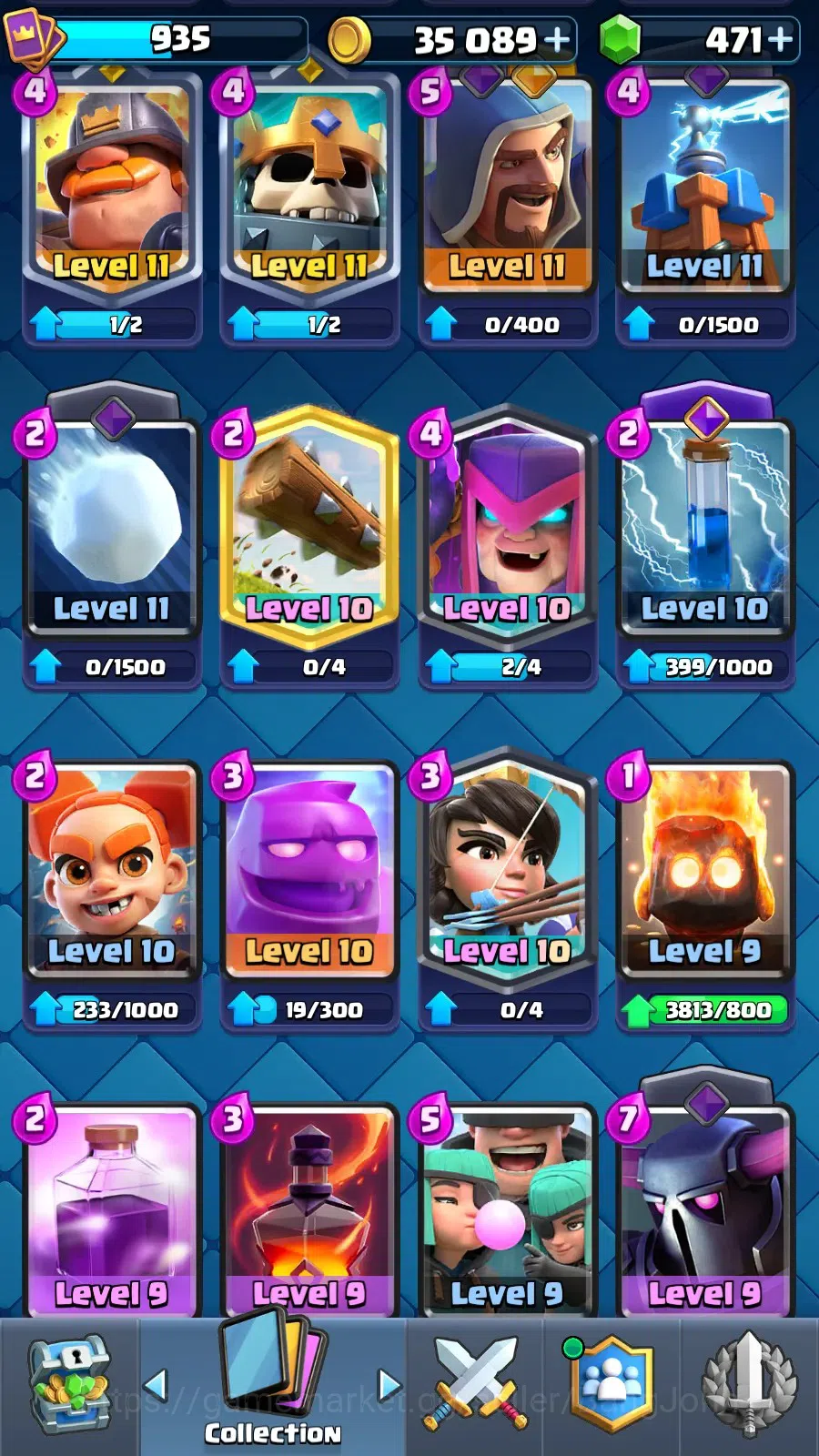 Clash Royale Accounts CL 935|KTL 12|Trophy  7382|Card 103|1 Hero|6 EVO|A image 9