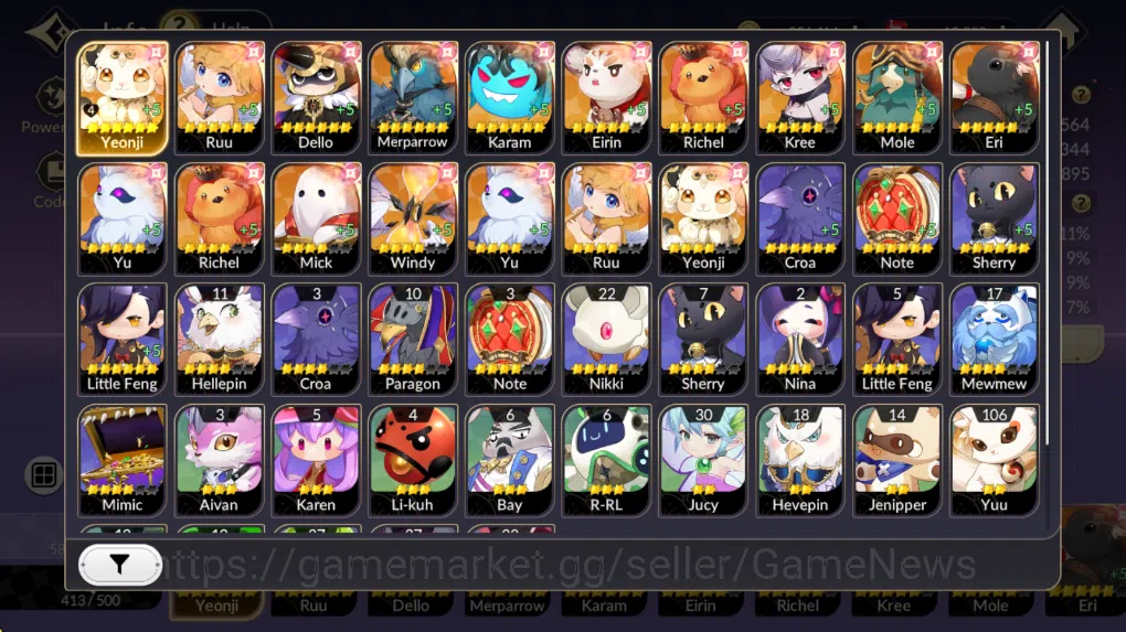 Seven Knights Re:Birth Accounts GLOBAL SEA ENDGAME| Full 5/5 Old-7k + 21 TC6+ (Ido image 3