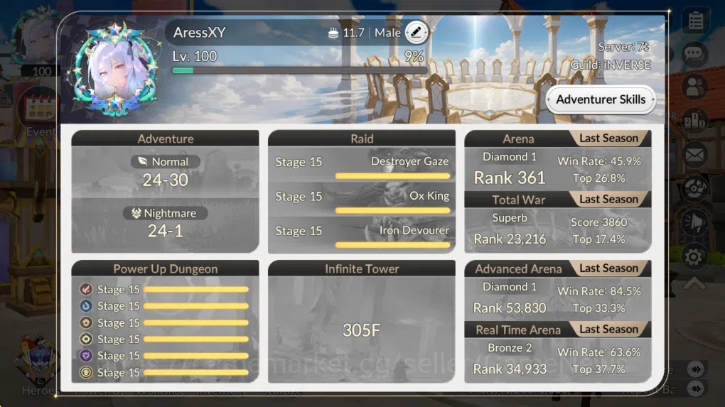 Seven Knights Re:Birth Accounts GLOBAL SEA ENDGAME| Full 5/5 Old-7k + 21 TC6+ (Ido image 4
