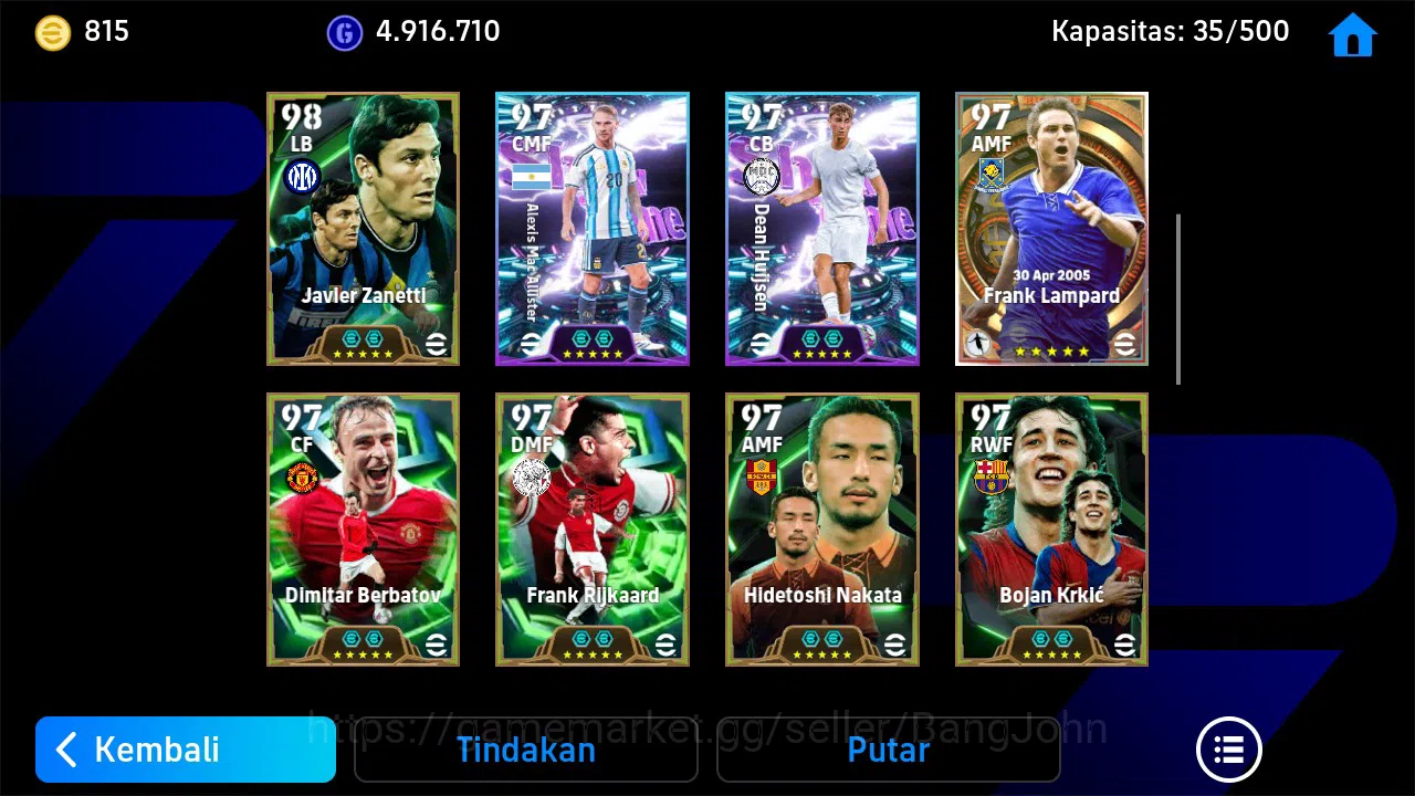 eFootball Accounts ANDROID|PW 3218|Epic Pepe, S Gerrard, F Cannavaro| image 4
