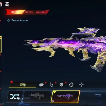 Blood Strike Accounts Collab Skin Asia|Eternal (QBZ95-Whisper,MP7) Lv3+Ultra Melee Staff|Collab AOT Female Titan,M4A1