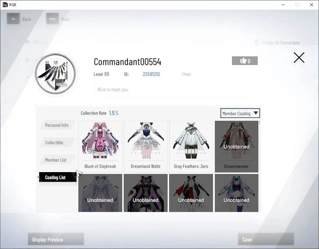 Punishing: Gray Raven Accounts Asia|Lvl 88|55,1K BC+19,3K YC+10,2K BlueC|SSS Seca image 14
