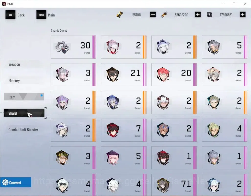 Punishing: Gray Raven Accounts Asia|Lvl 88|55,1K BC+19,3K YC+10,2K BlueC|SSS Seca image 9