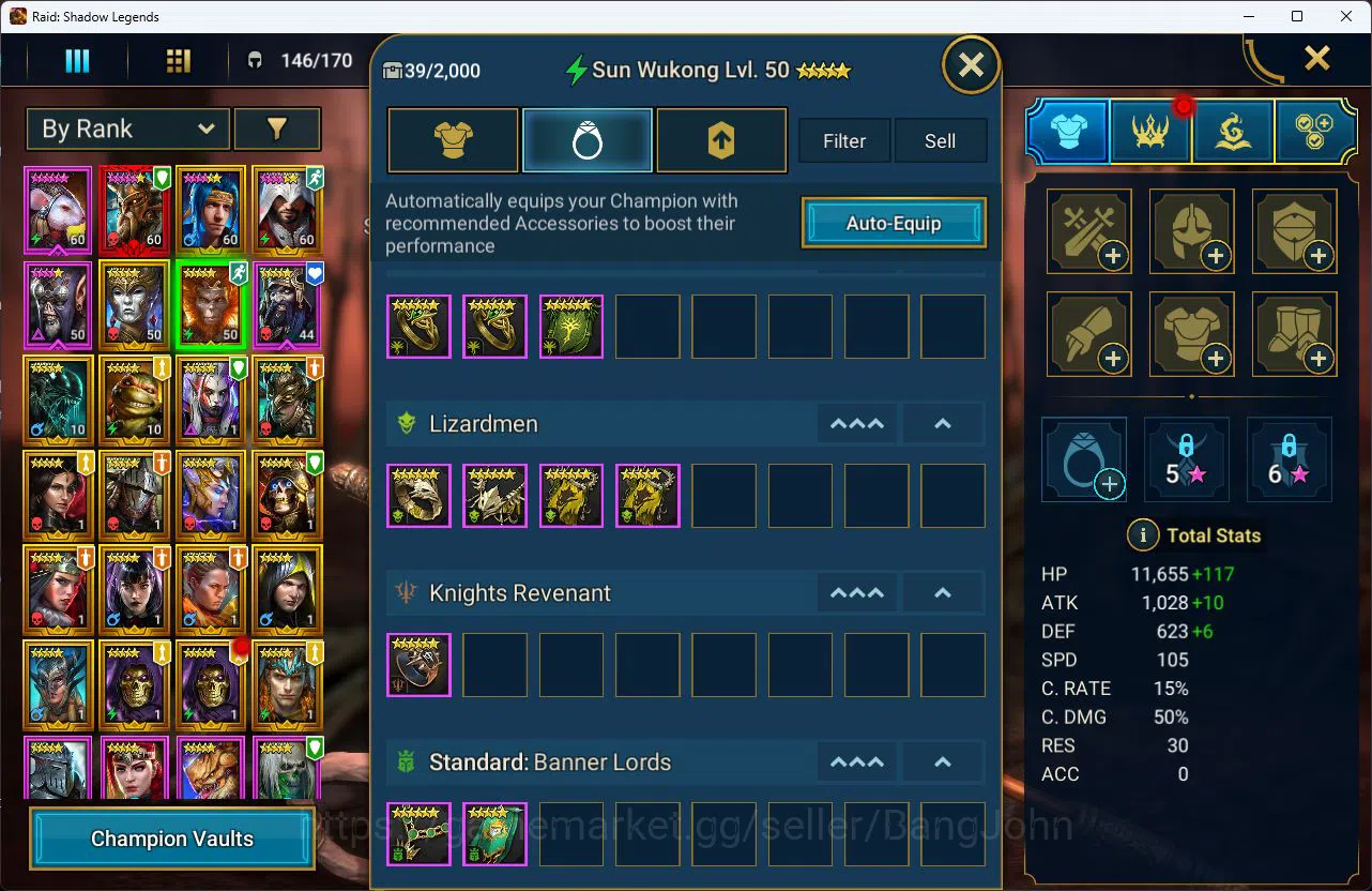 Raid: Shadow Legends Accounts Power 697k|Energy 33k|Diamond 1,8k|1 Mythical [Ala image 13