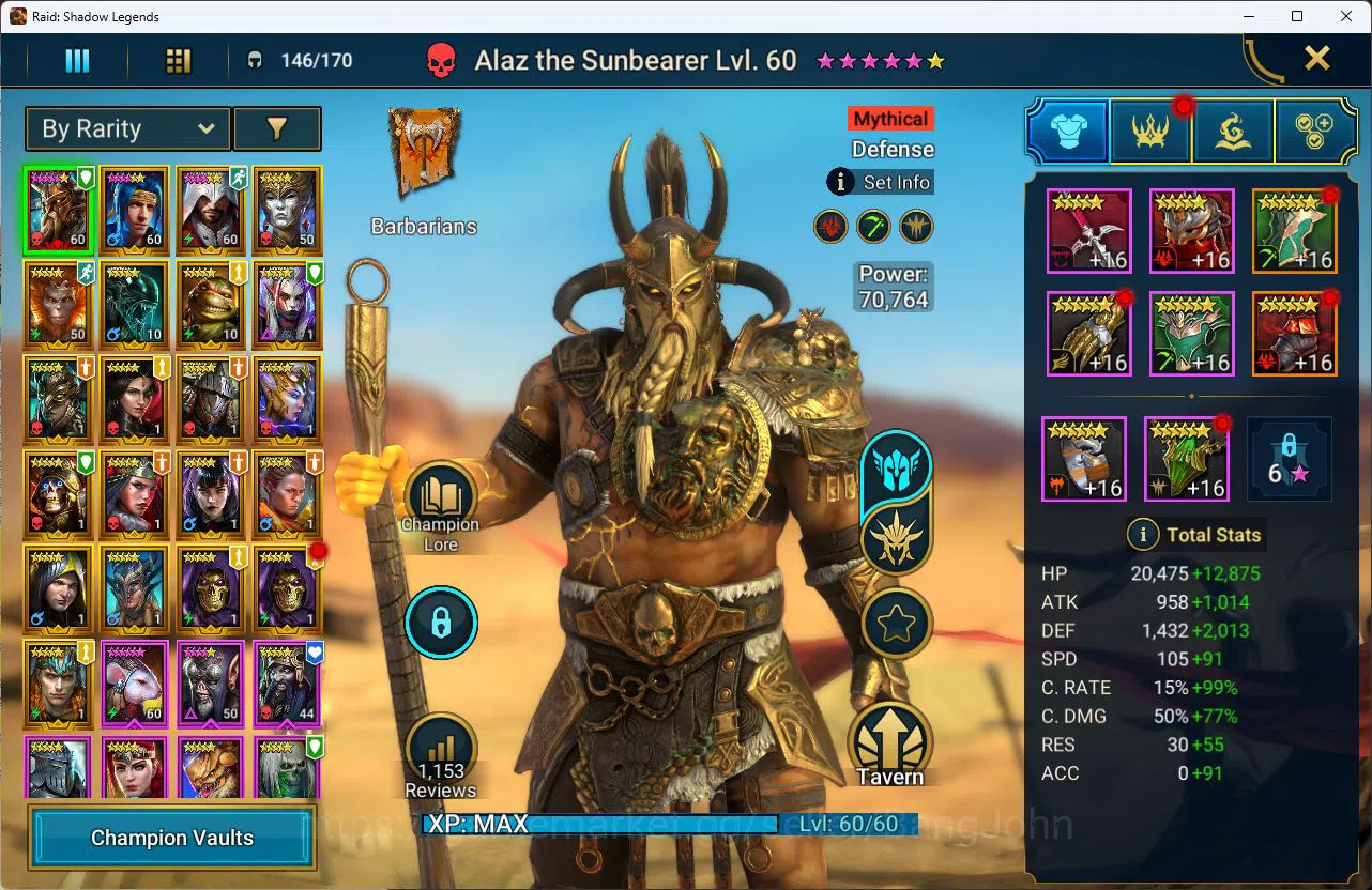 Raid: Shadow Legends Accounts Power 697k|Energy 33k|Diamond 1,8k|1 Mythical [Ala image 2