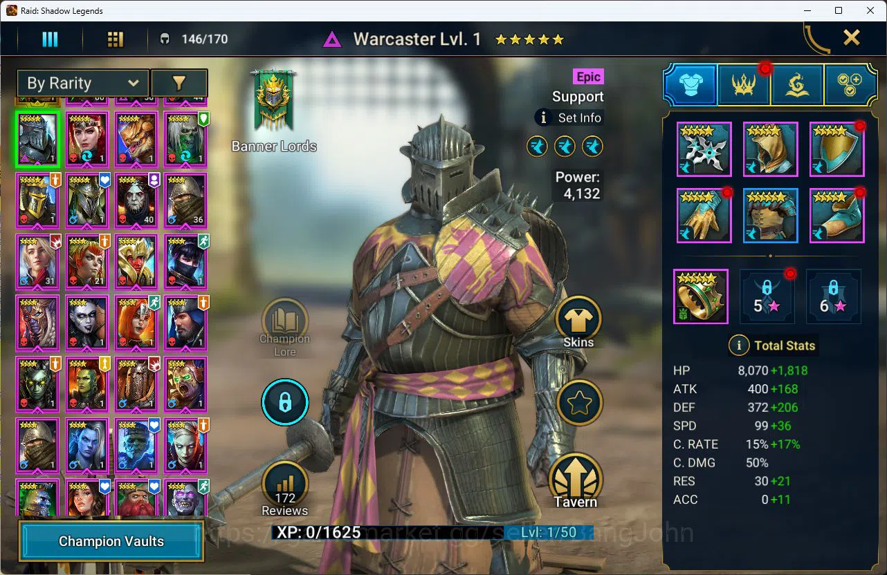 Raid: Shadow Legends Accounts Power 697k|Energy 33k|Diamond 1,8k|1 Mythical [Ala image 3