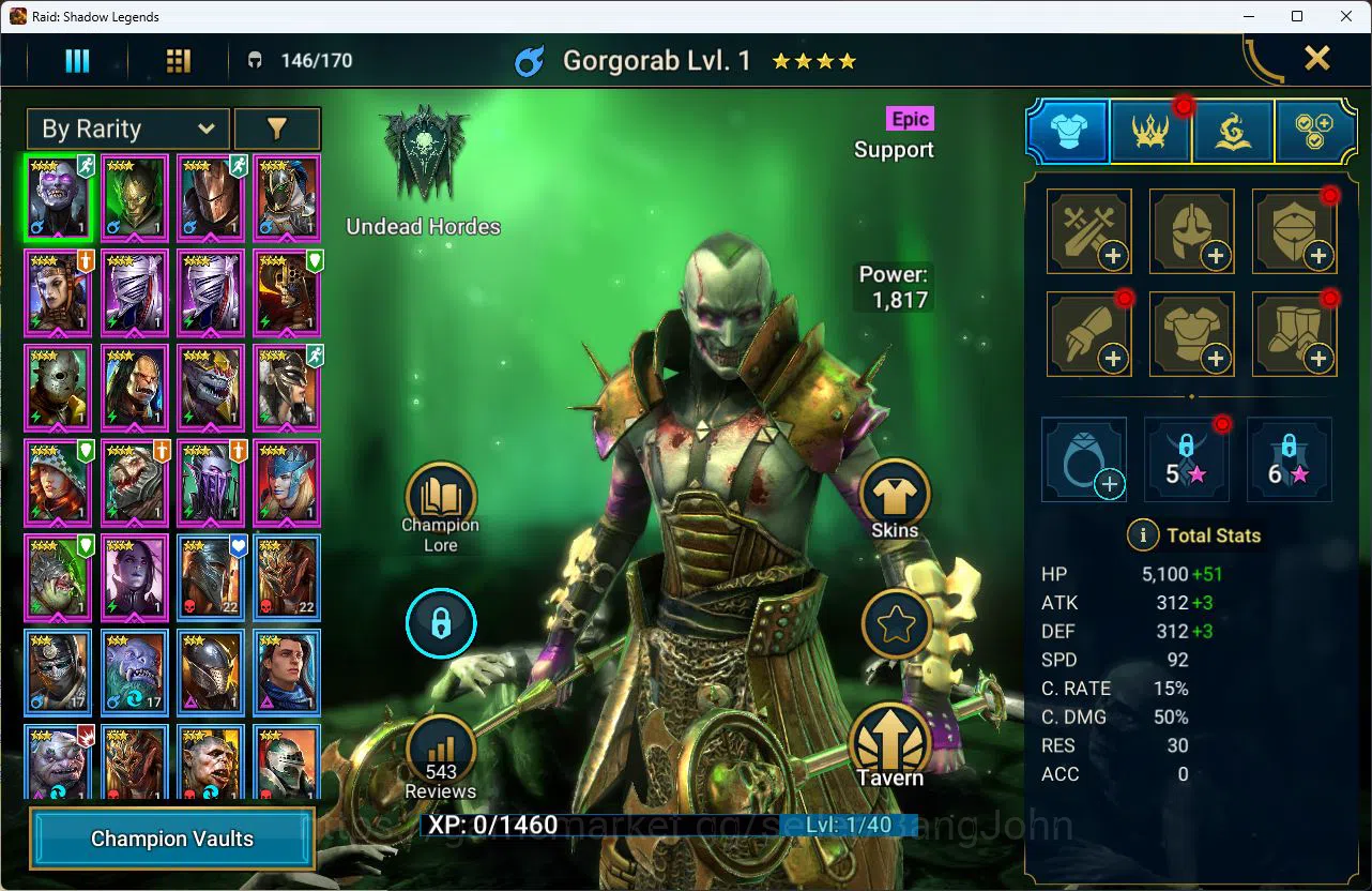 Raid: Shadow Legends Accounts Power 697k|Energy 33k|Diamond 1,8k|1 Mythical [Ala image 4