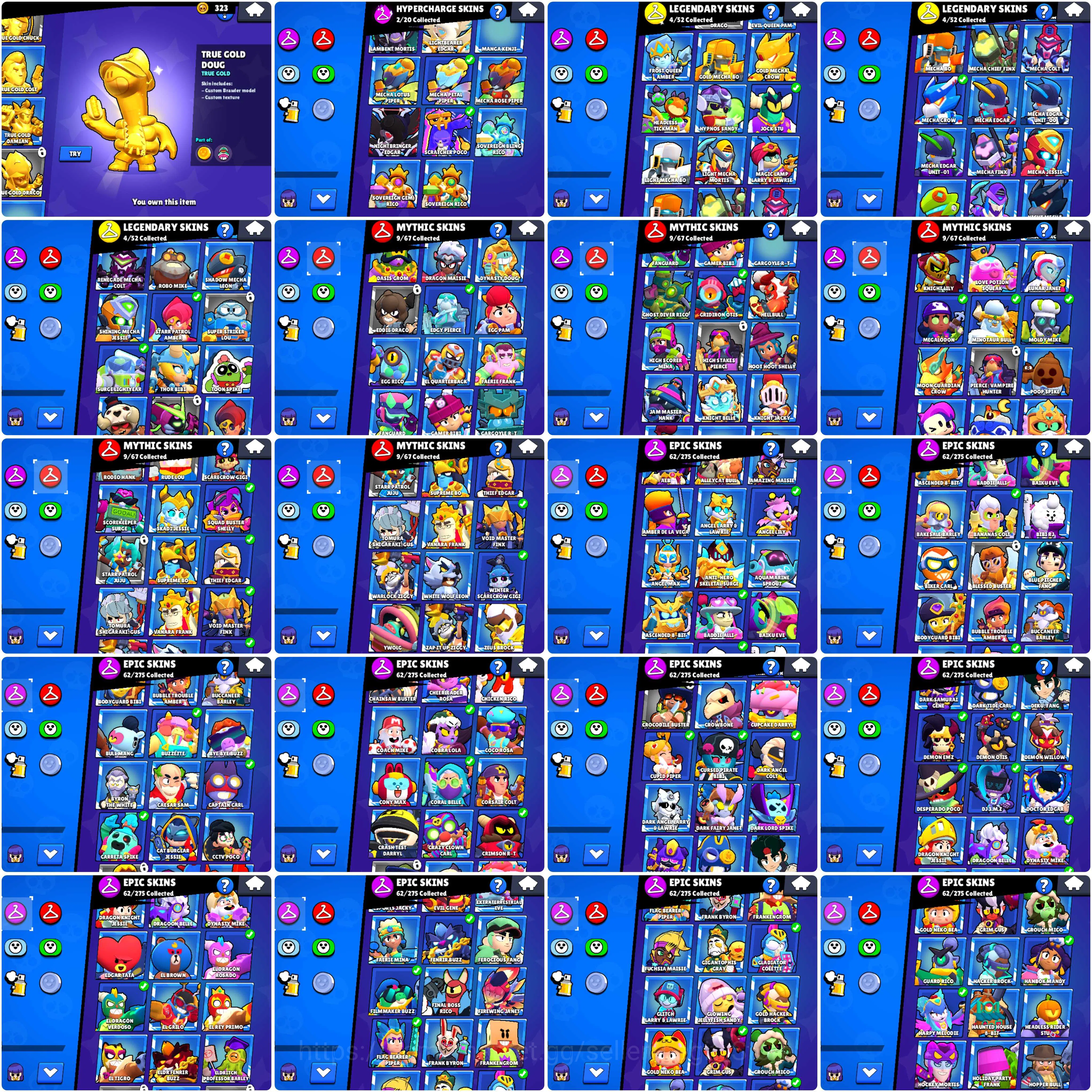 Brawl Stars Accounts 44k TROPHY | MECHA PETAL PIPER | 94 BRAWLERS | MECHA CROW | MINOTAUR BULL | SANTA STU | CAPTAIN CARL 6