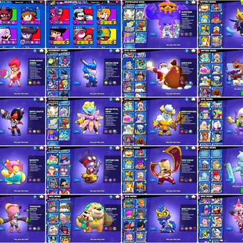 Brawl Stars Accounts 44k TROPHY | MECHA PETAL PIPER | 94 BRAWLERS | MECHA CROW | MINOTAUR BULL | SANTA STU | CAPTAIN CARL