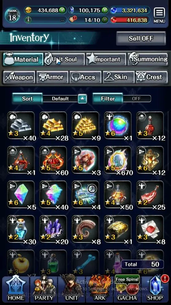 Last Cloudia Accounts Endgame GLOBAL|Rank 18|100k Crystal|Collab BraveFrontier (G Tilith,FG Vargas)+Top Tier(Telestio,G 10