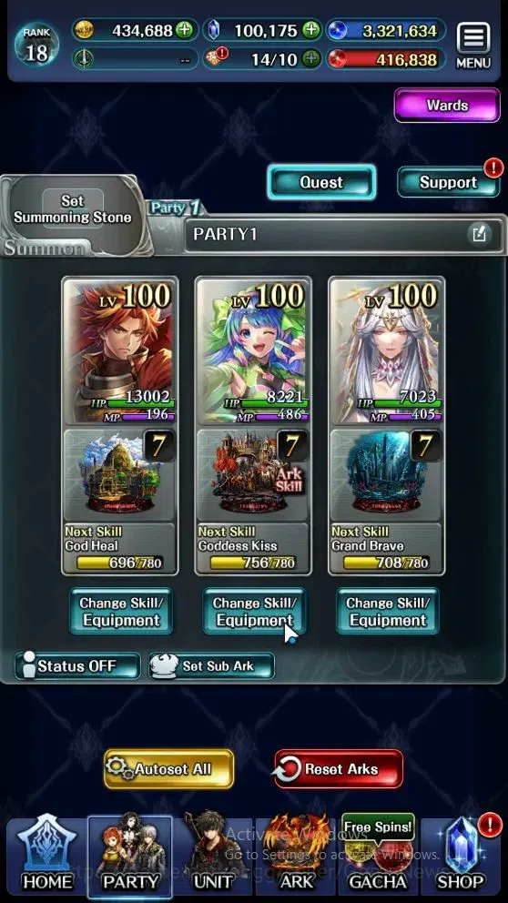 Last Cloudia Accounts Endgame GLOBAL|Rank 18|100k Crystal|Collab BraveFrontier (G Tilith,FG Vargas)+Top Tier(Telestio,G 6