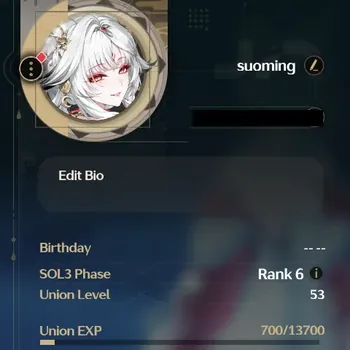 Wuthering Waves Accounts Starter SEA|UL53|SOL3 R6|Hsin Prem| 3Lim: Hsin+Sign,Suoming+Sign, Chisa |3*5Char: Furina, etc| MC