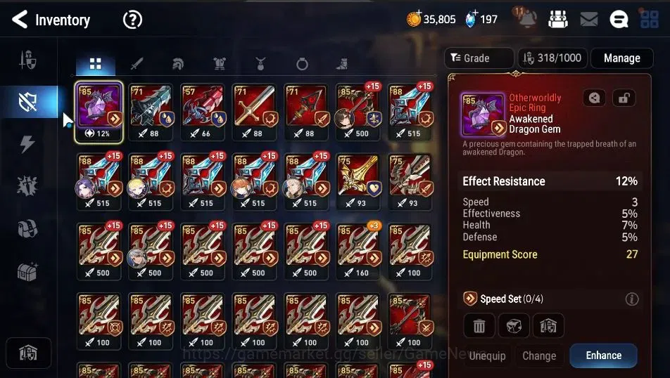 Epic Seven Accounts Starter Global Unverif|NewEra|7 ML(LOT Scales,Harsetti,DB 19