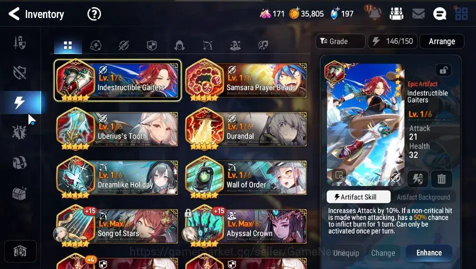 Epic Seven Accounts Starter Global Unverif|NewEra|7 ML(LOT Scales,Harsetti,DB 20