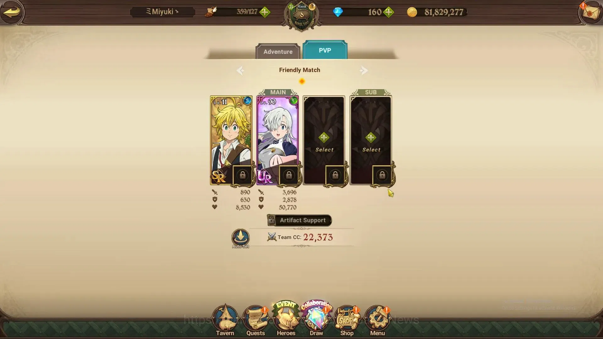 The Seven Deadly Sins: Grand Cross Accounts Others Global|1,2M CC|160 DM+30 LS|1 LR+6 UR+Collab Gachikuta|Elizabeth,N 18