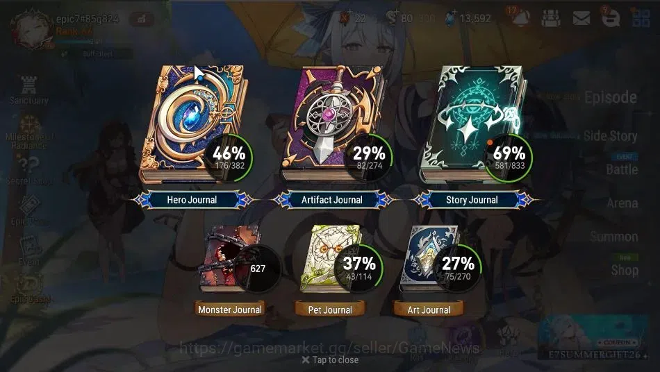 Epic Seven Accounts GLOBAL Unverif|NewEra|16 ML(SN Yulha,Rhiana&Luciel image 3