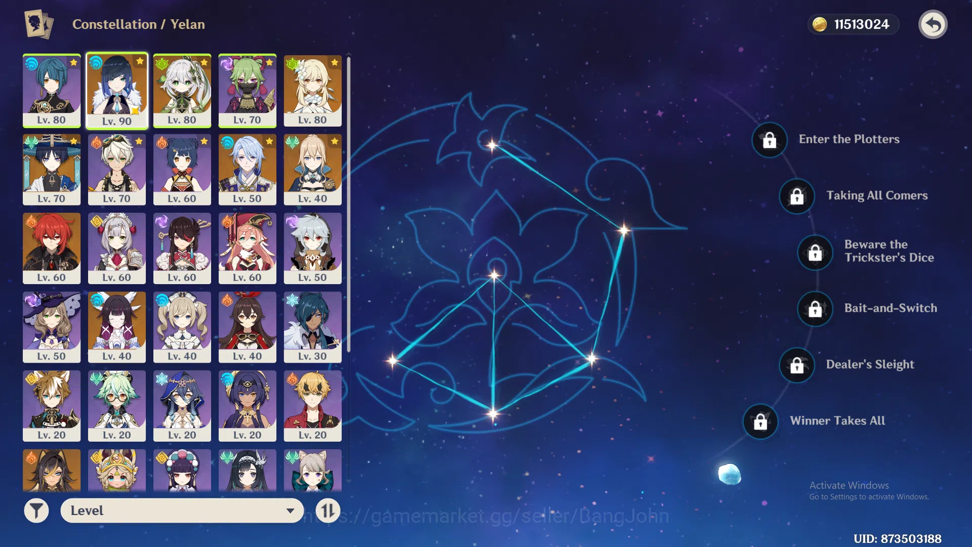 Genshin Impact Accounts ASIA | AR 53 | 5 limit Yelan,Nahida,columbina,Wand image 2