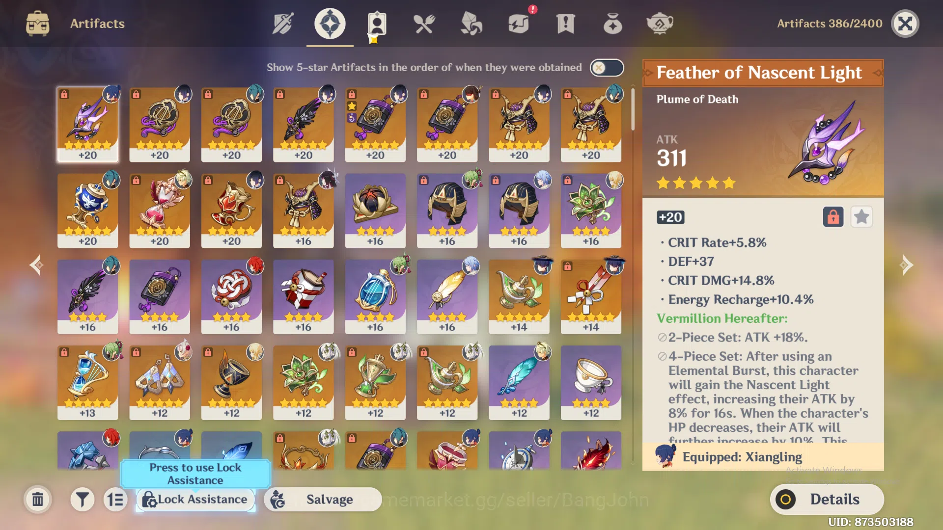 Genshin Impact Accounts ASIA | AR 53 | 5 limit Yelan,Nahida,columbina,Wand image 5