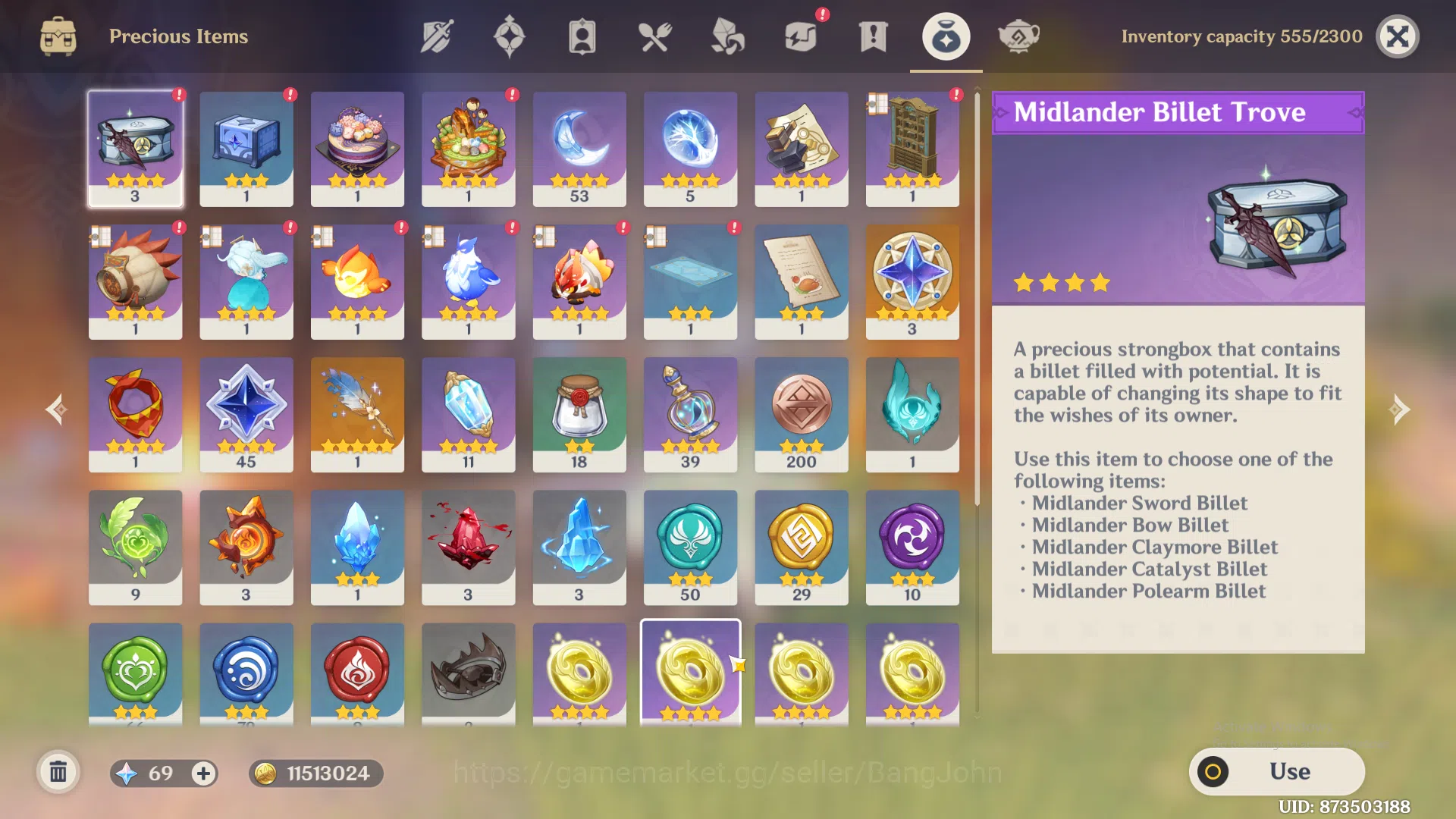 Genshin Impact Accounts ASIA | AR 53 | 5 limit Yelan,Nahida,columbina,Wand image 7