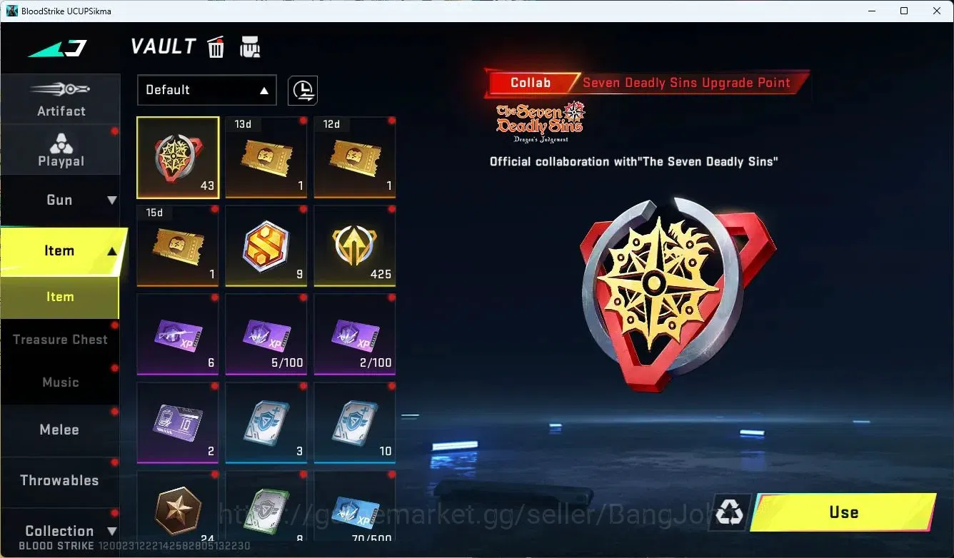 Blood Strike Accounts ASIA|ETHERNAL,DESERT EAGLE|COLLAB,QBZ95,M700,AK47, image 17