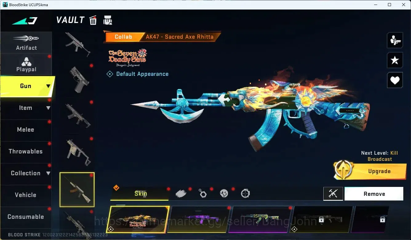 Blood Strike Accounts ASIA|ETHERNAL,DESERT EAGLE|COLLAB,QBZ95,M700,AK47, image 9