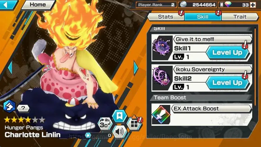 One Piece Bounty Rush Accounts High-End Global |3 EX | PR 2 | Marshall D. Teach, Kuzan, Charlotte Linlin | RD 33 | LogBandai 7