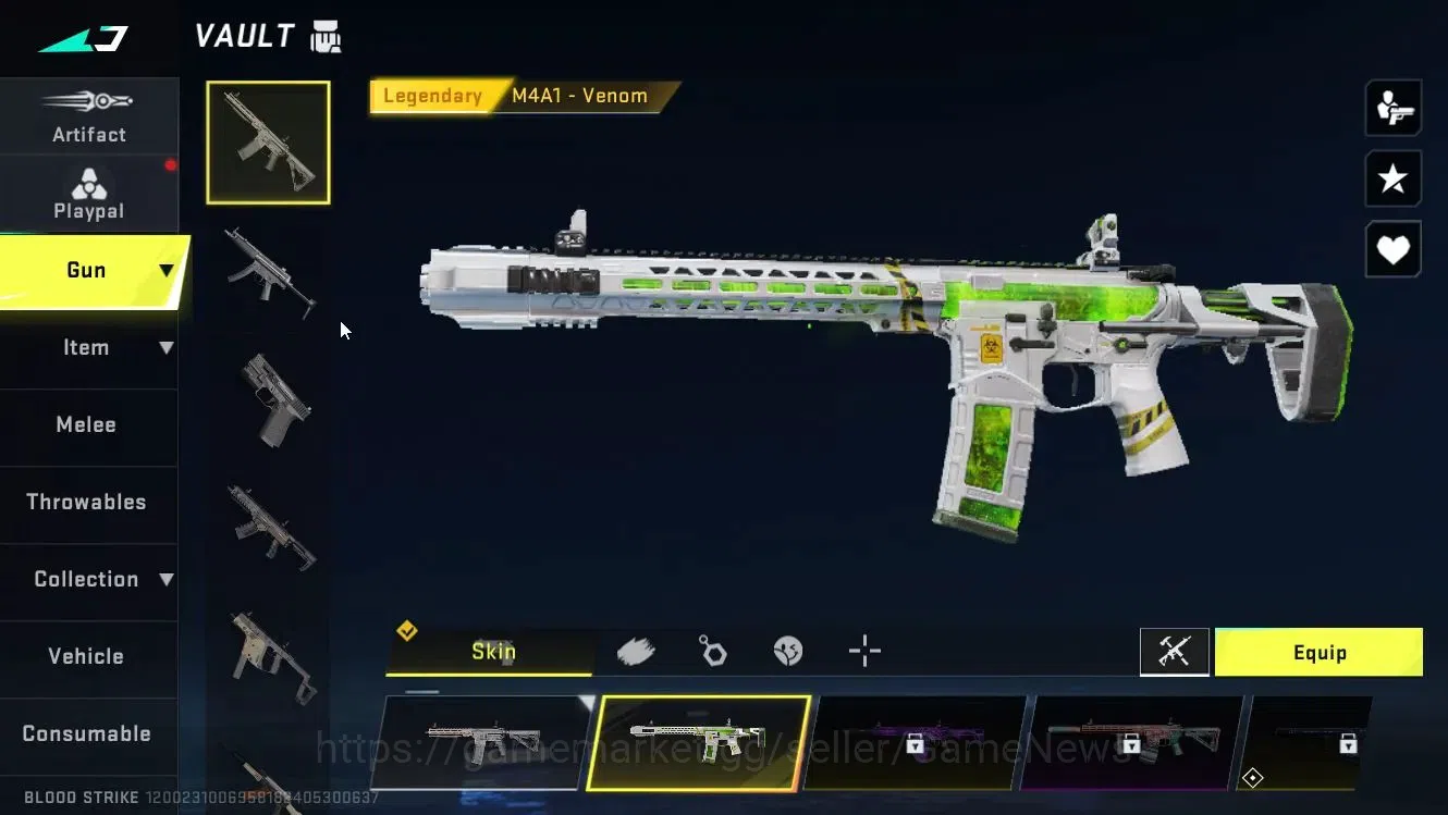 Blood Strike Accounts ASIA|Collab MCX-EVA-00|5 Legendary Guns[M4A1,Vecto image 5