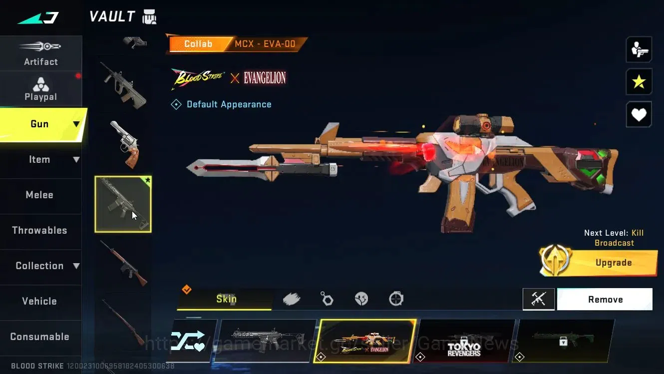 Blood Strike Accounts ASIA|Collab MCX-EVA-00|5 Legendary Guns[M4A1,Vecto image 9