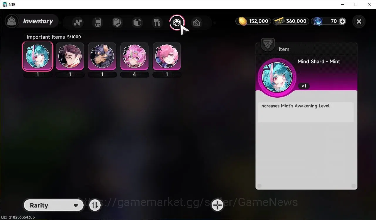 Neverness to Everness Accounts Global EUROPE HL 3| 3 SSR [Sakiri, Baicang, Jiuyuan] +Tiger Incoming Livery| 6 SR [Adler 11