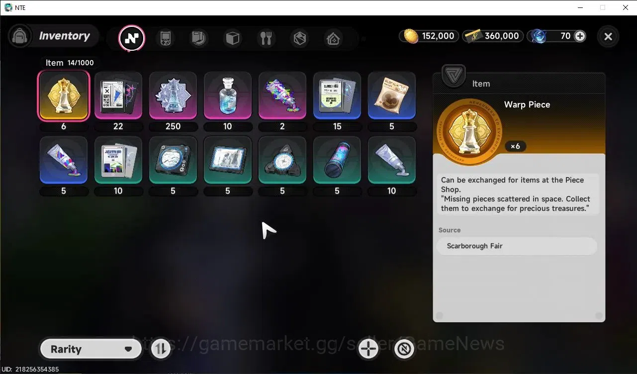 Neverness to Everness Accounts Global EUROPE HL 3| 3 SSR [Sakiri, Baicang, Jiuyuan] +Tiger Incoming Livery| 6 SR [Adler 9