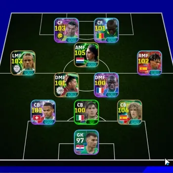 eFootball Accounts Legends & Iconic Players Android|Power 3145|17 Epic Carles Puyol,Johan Cruyff,Guti,Marco Reus,Frank