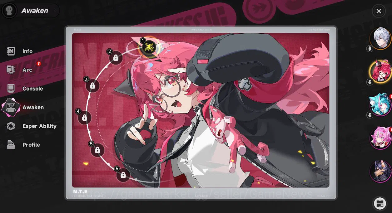 Neverness to Everness Accounts SEA HL 3 | 1 SSR Limited Nanally + A1 + 5 SR(Mint, image 3