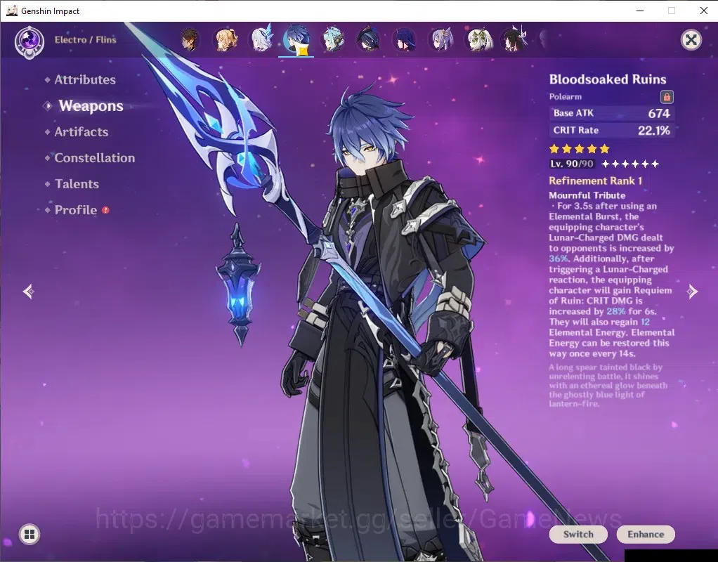 Genshin Impact Accounts ASIA|ENDGAME|AR 60|Rate ON|5 PremTeam[Flins+Neuvil image 10