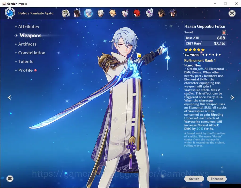 Genshin Impact Accounts ASIA|ENDGAME|AR 60|Rate ON|5 PremTeam[Flins+Neuvil image 11