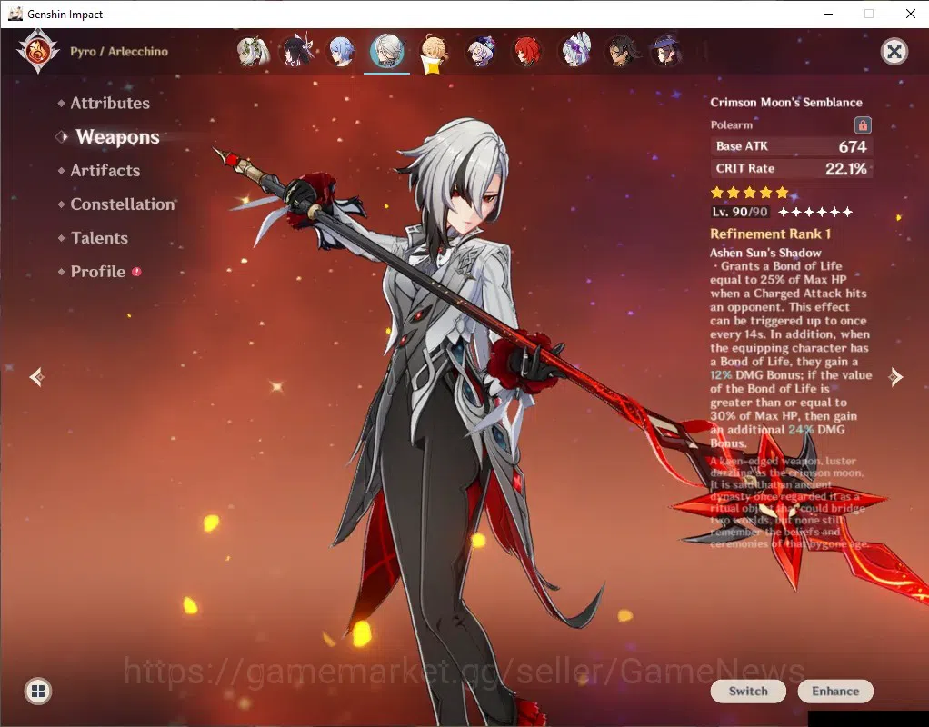 Genshin Impact Accounts ASIA|ENDGAME|AR 60|Rate ON|5 PremTeam[Flins+Neuvil image 12