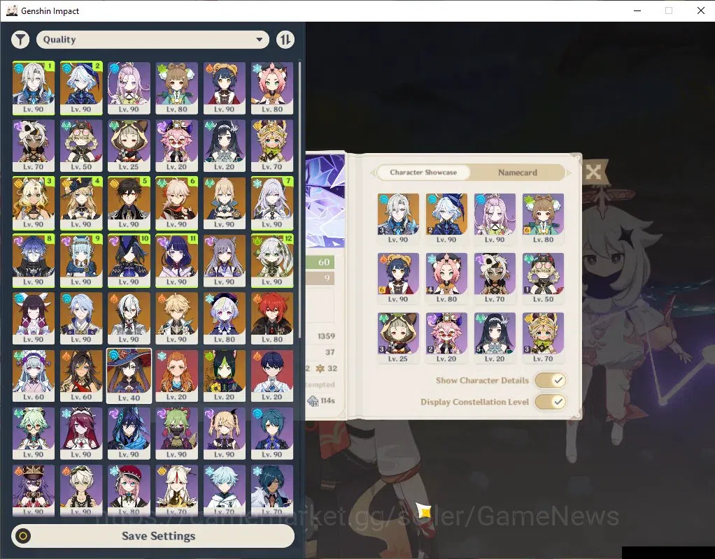 Genshin Impact Accounts ASIA|ENDGAME|AR 60|Rate ON|5 PremTeam[Flins+Neuvil image 6