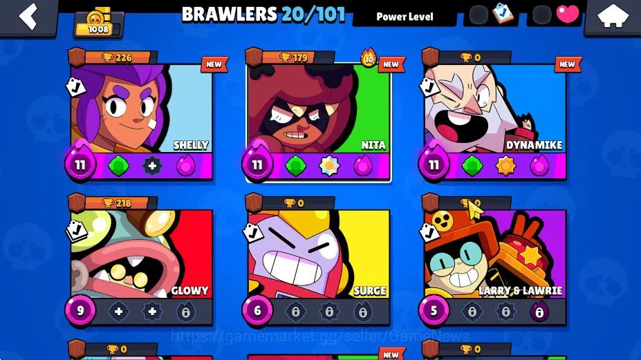 Brawl Stars Accounts 1008 Trophy|6K Bling|20 Brawler 3 Max Lv 1Legend | image 5