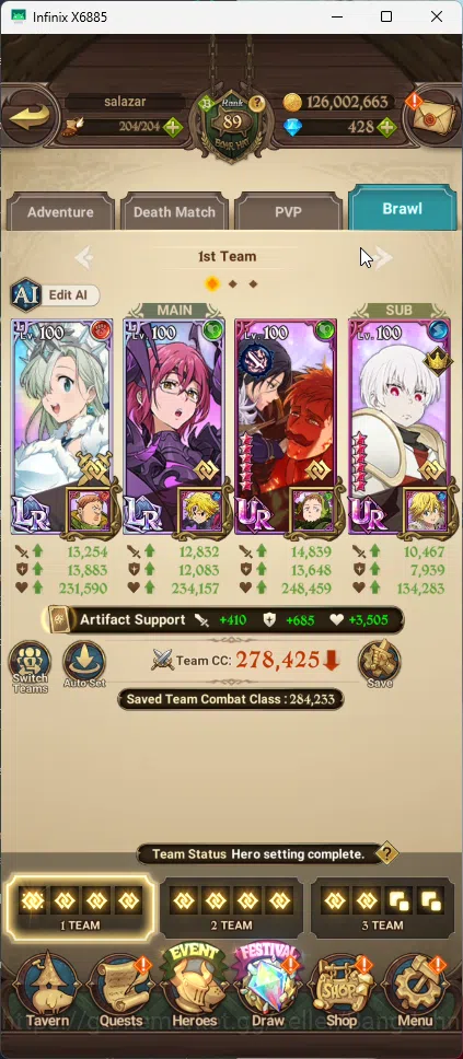 The Seven Deadly Sins: Grand Cross Accounts ASIA | 4,05M CC | 428 Diamond | 2 LR Gowther+Eliza image 10