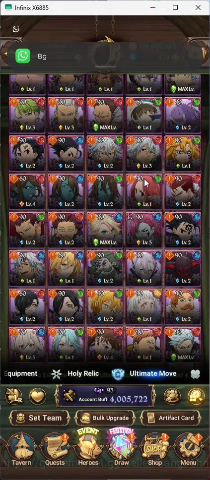 The Seven Deadly Sins: Grand Cross Accounts ASIA | 4,05M CC | 428 Diamond | 2 LR Gowther+Eliza image 4