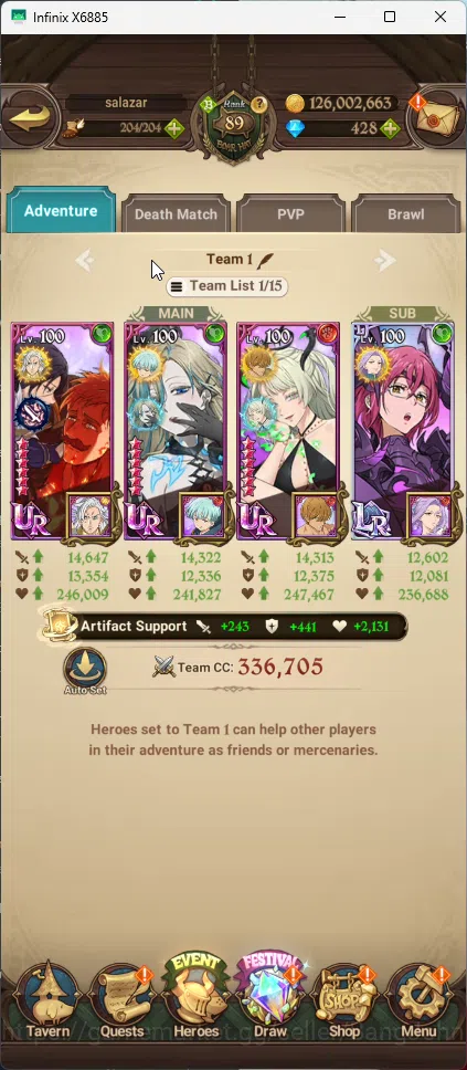 The Seven Deadly Sins: Grand Cross Accounts ASIA | 4,05M CC | 428 Diamond | 2 LR Gowther+Eliza image 7
