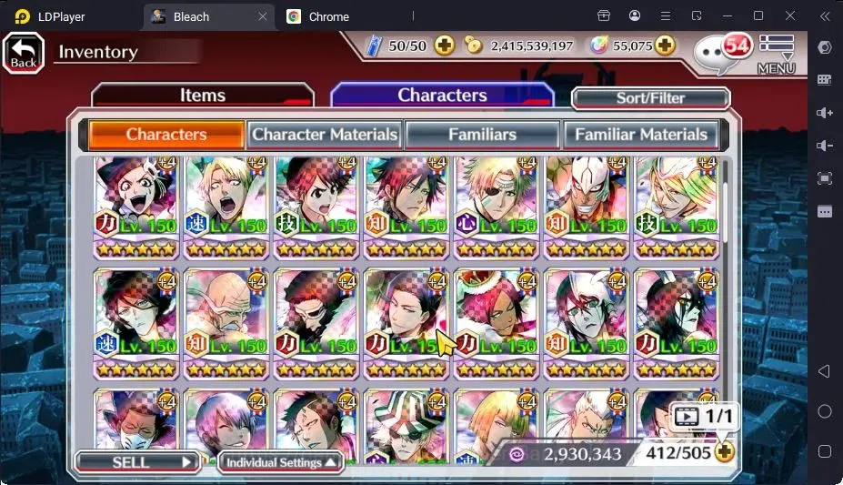 Bleach: Brave Souls Accounts Mid-Tier GLOBAL |55K ORB+MidGame|IchigoDreamTeam,KenpachiTYBW26,Rangiku Swimsuit,Yachiru 16