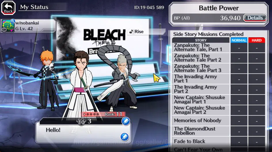 Bleach: Brave Souls Accounts Starter [GLOBAL]6K Orbs+Fresh All Story|Kensei TYBW24,Fierce(Soi Fon,Aizen),Ichigo 7th,Yoruichi 5