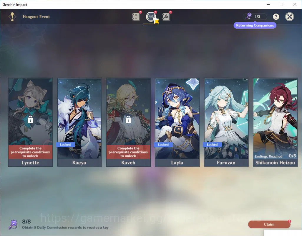 Genshin Impact Accounts Mid Game ASIA |AR 57|7 Limited 11