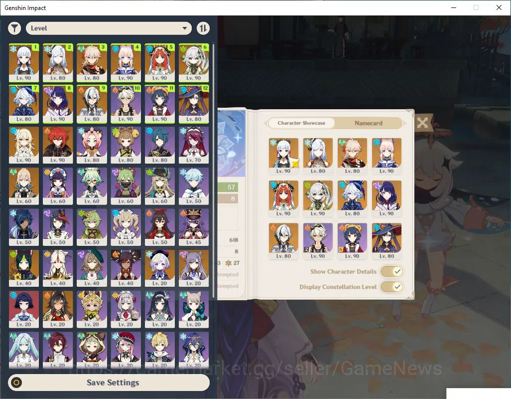 Genshin Impact Accounts Mid Game ASIA |AR 57|7 Limited 2